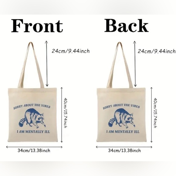 IT’S A VIBE | Canvas Tote Bag (Brand New!) ✨ - Picture 6 of 6